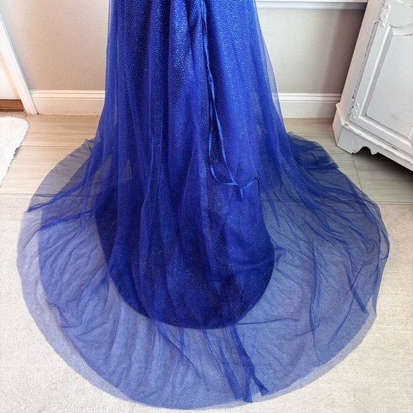 NEW Blue Dress with Glitter Tulle NWOT Size XL - Picture 6 of 9